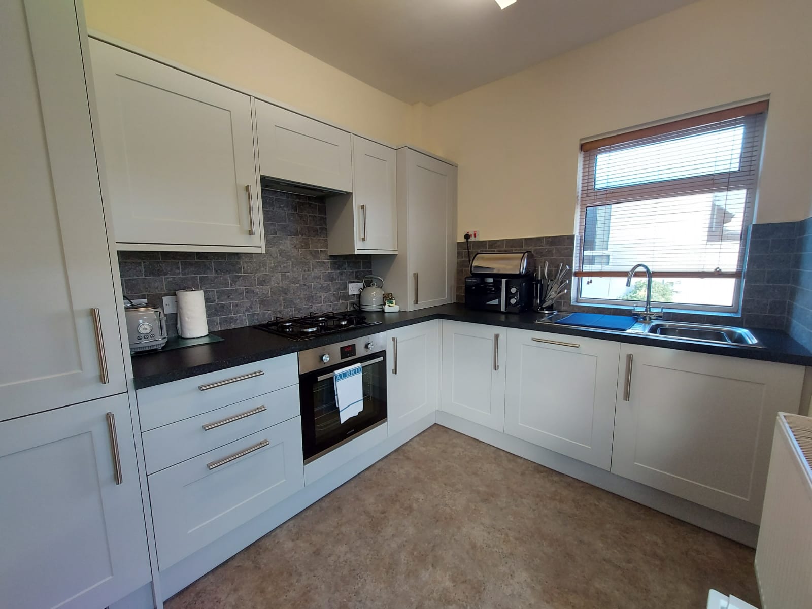 Interior of riverfront holiday cottage for hire at Stratford-upon-Avon