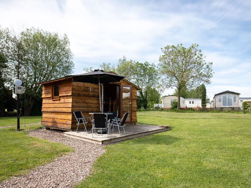 Glamping Holidays at Stratford Parks by the River Avon - Beehive Pod