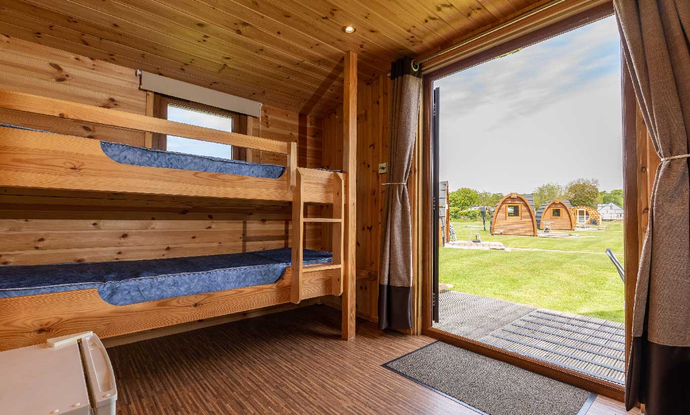 Glamping Holidays at Stratford Parks by the River Avon - Pod Interior