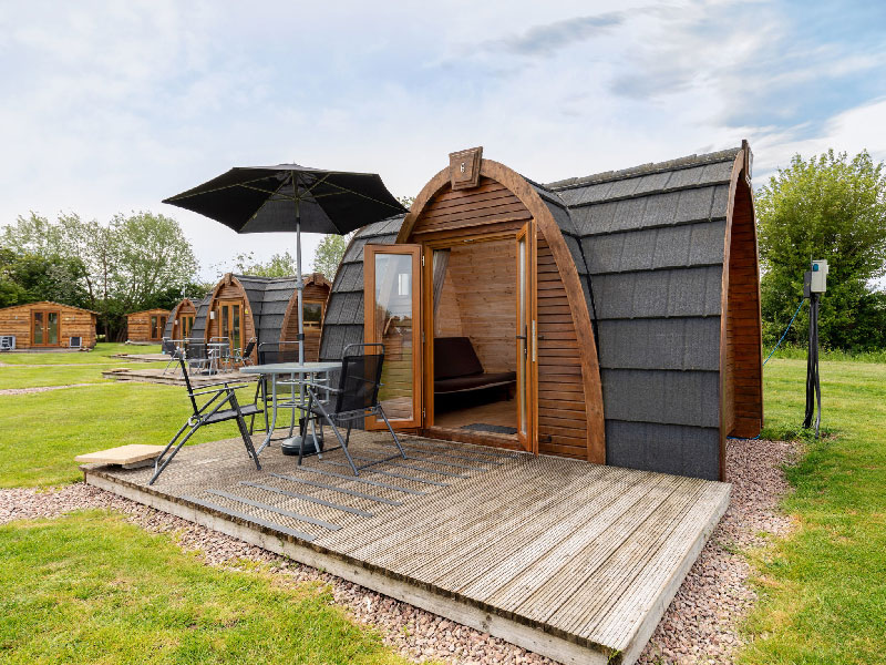 Glamping Holidays at Stratford Parks by the River Avon - Snug Pod