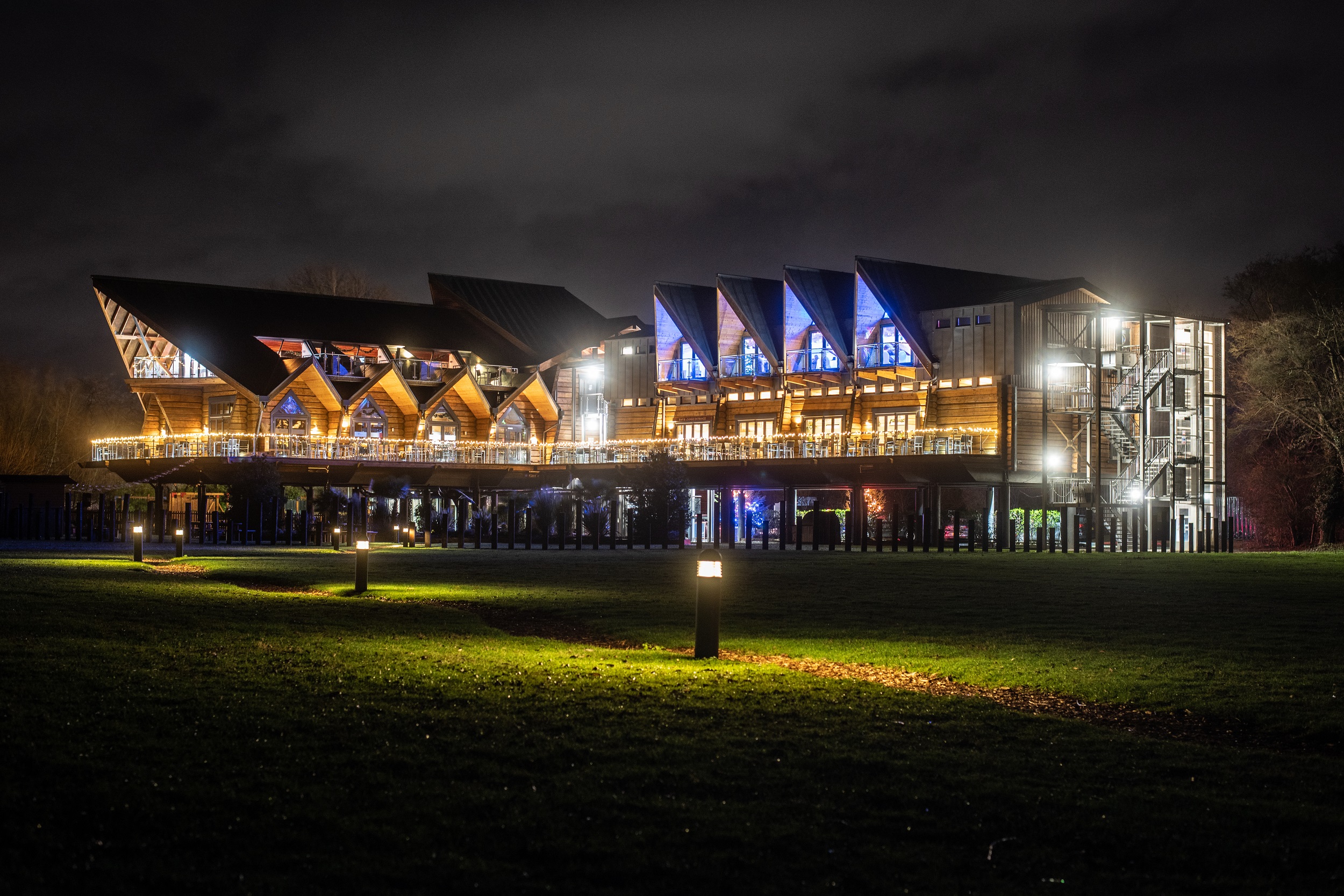 Riverside Venue At Night