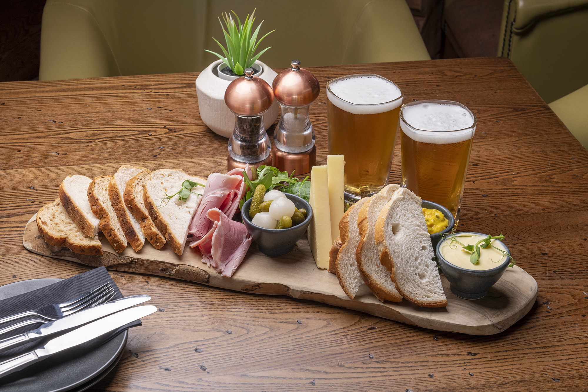 Ploughman's Sharing Platter at the Riverside Venue