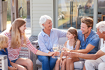 Grandparents with family
