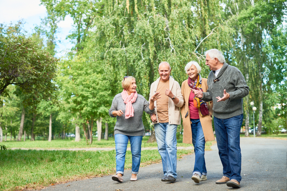 friends walking