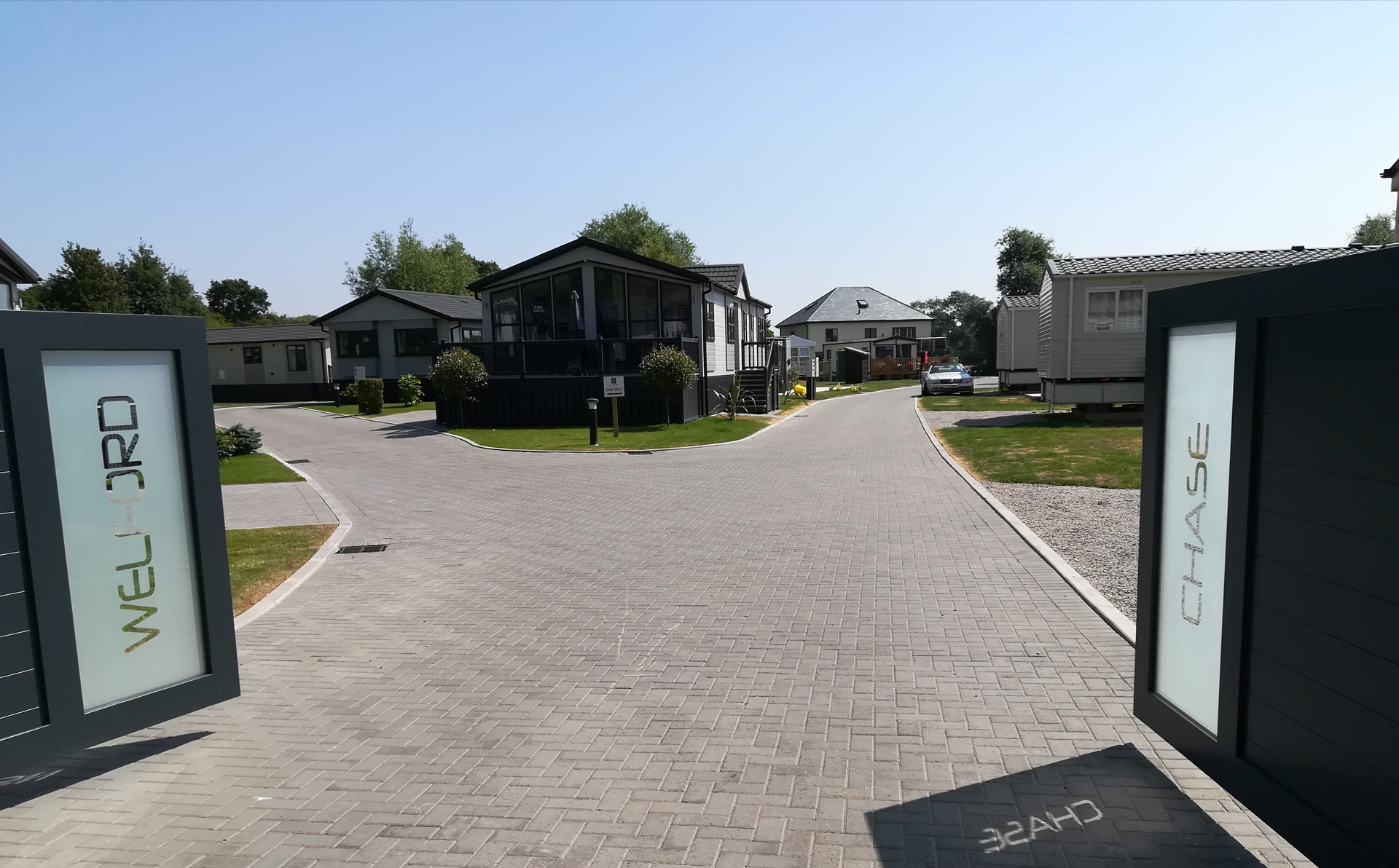 Secure gated community at Welford Chase